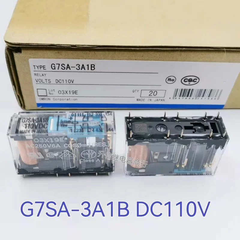 

（Brand New Original）1pcs/lot 100% original genuine relay:G7SA-3A1B DC110V 110VDC 10pins safety relay