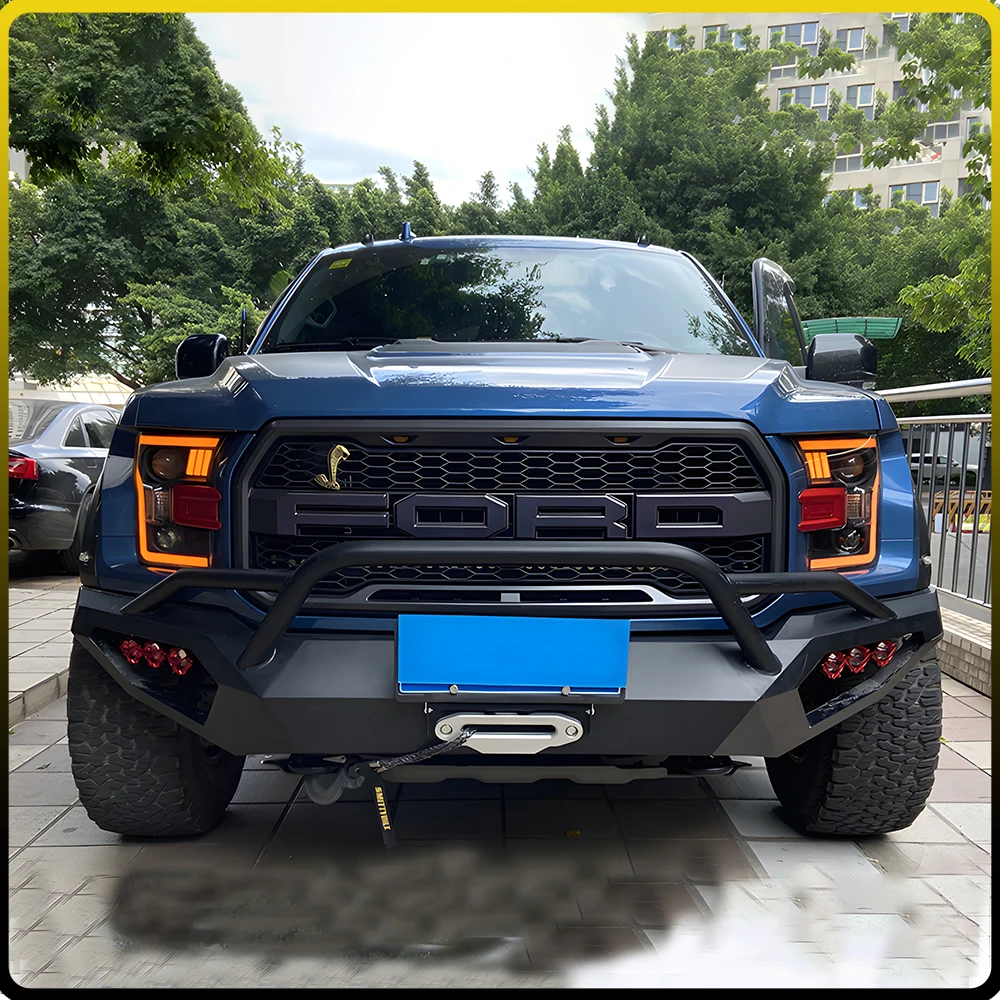 For Ford Raptor F150 2015-2017 LED Auto Upgrade New Style Headlights Assembly Projector Lens Car Tool Accessories Plug and Play