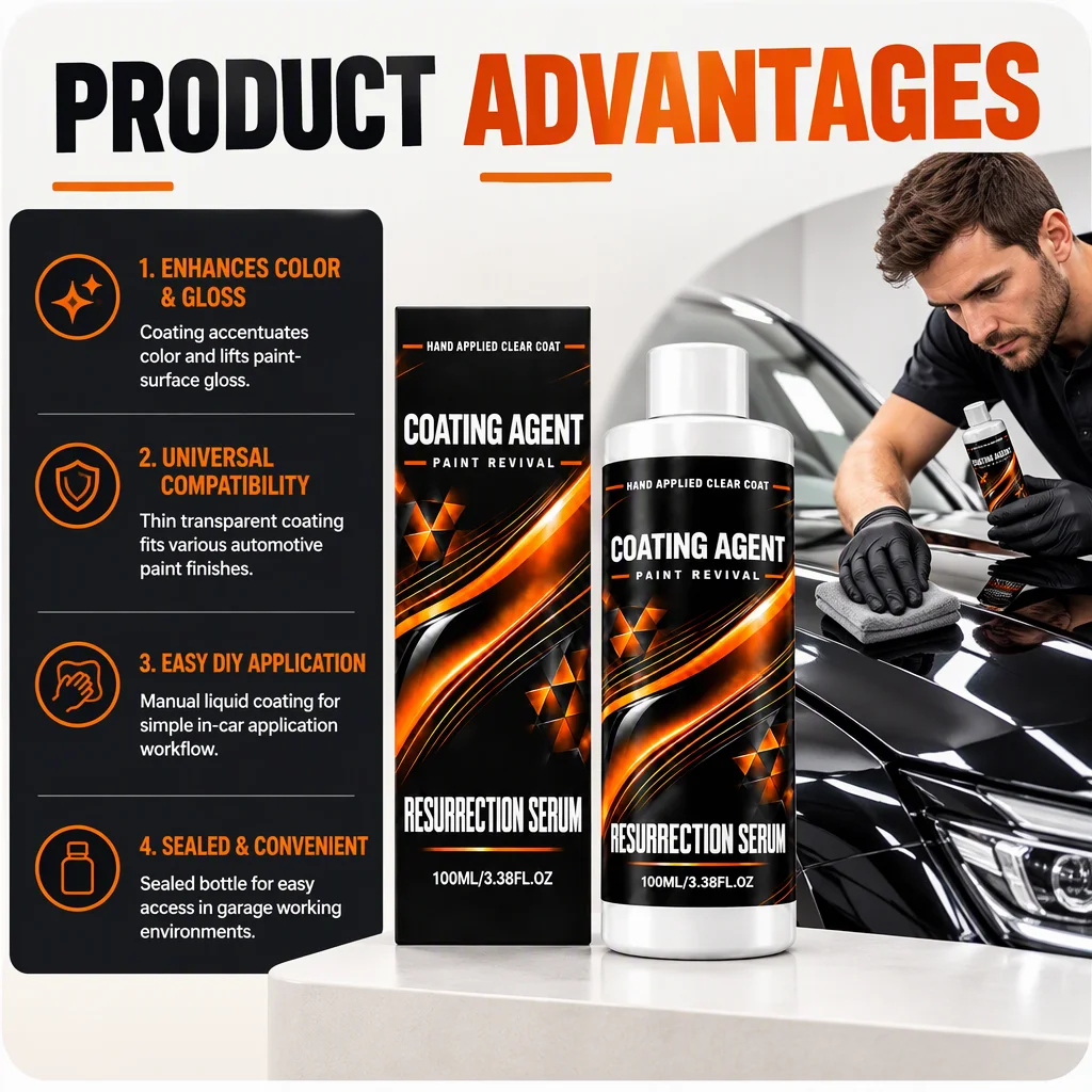 Auto Paint Coating Agent Gloss Renewing Boost Guard Car Body Against Daily Outdoor Contaminants Vehicle Surface Ceramic Sealant
