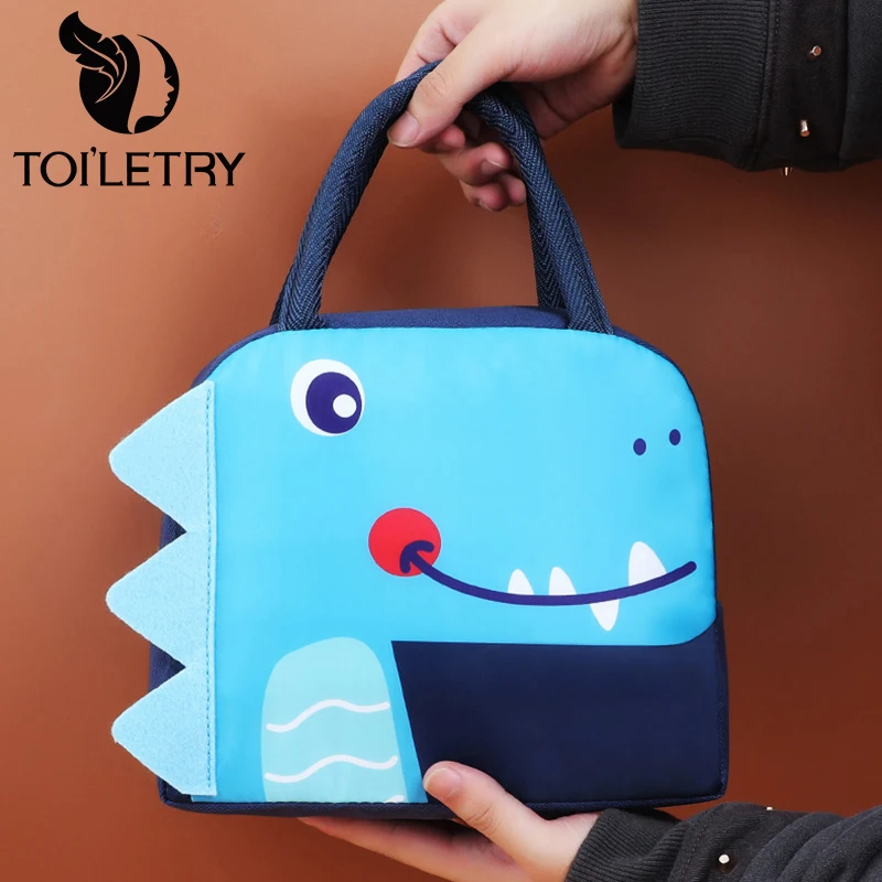 3D Cartoon Animal Lunch Bag Children\'s Cute Lunch Bag Thermal Insulation School Lunch Box Storage Bags Outdoor Picnic Bag New