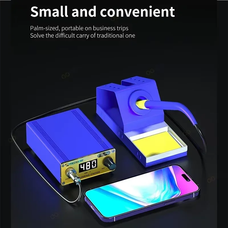MECHANIC T12 Pro LED Digital Display Soldering Station Electric Soldering Iron Fast Heating Intelligent Anti-Static Thermostat