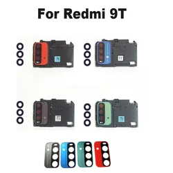 New For Xiaomi Redmi 9T Back Camera Glass Rear Lens Frame With Glue Sticker Adhesive