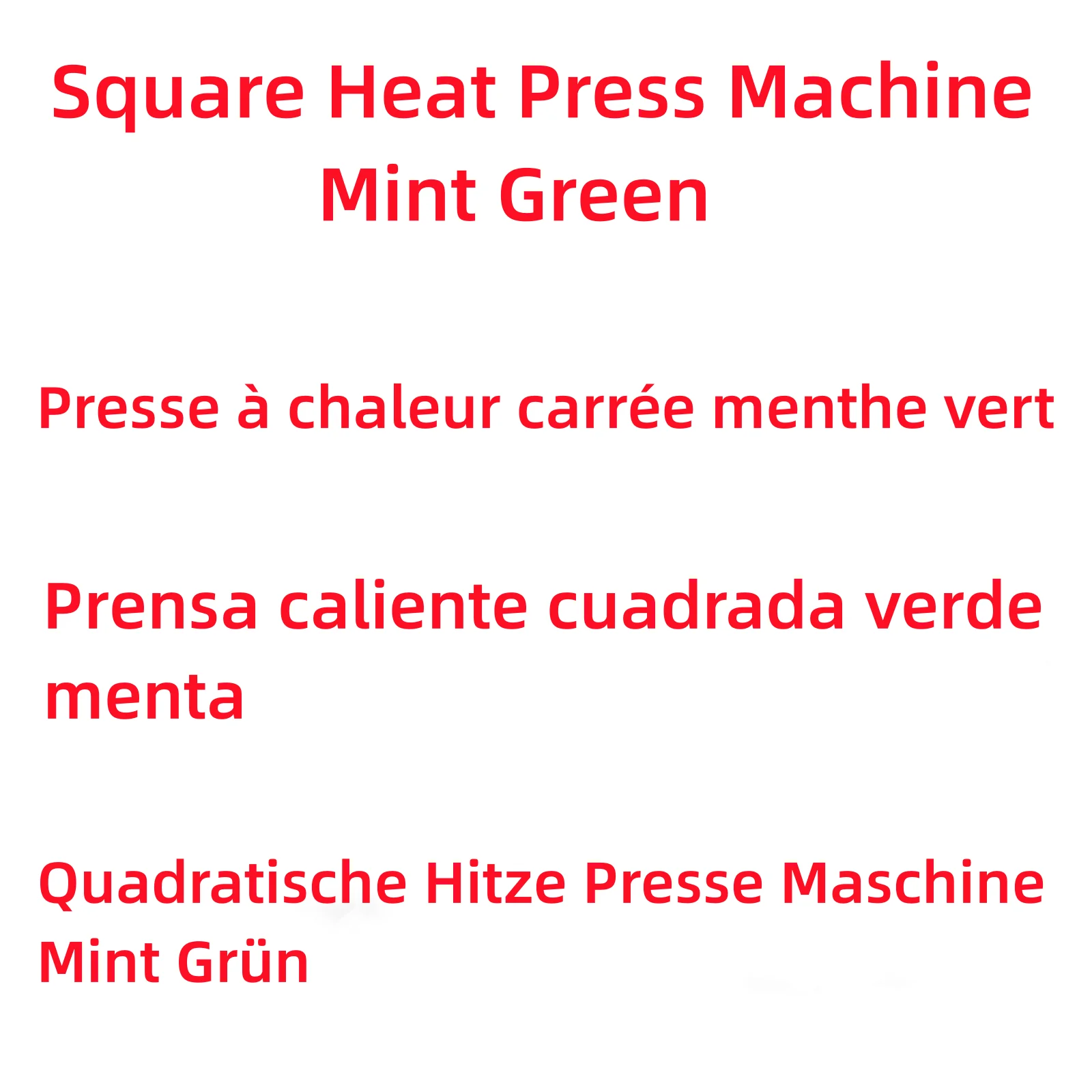 Link with square heat press machine