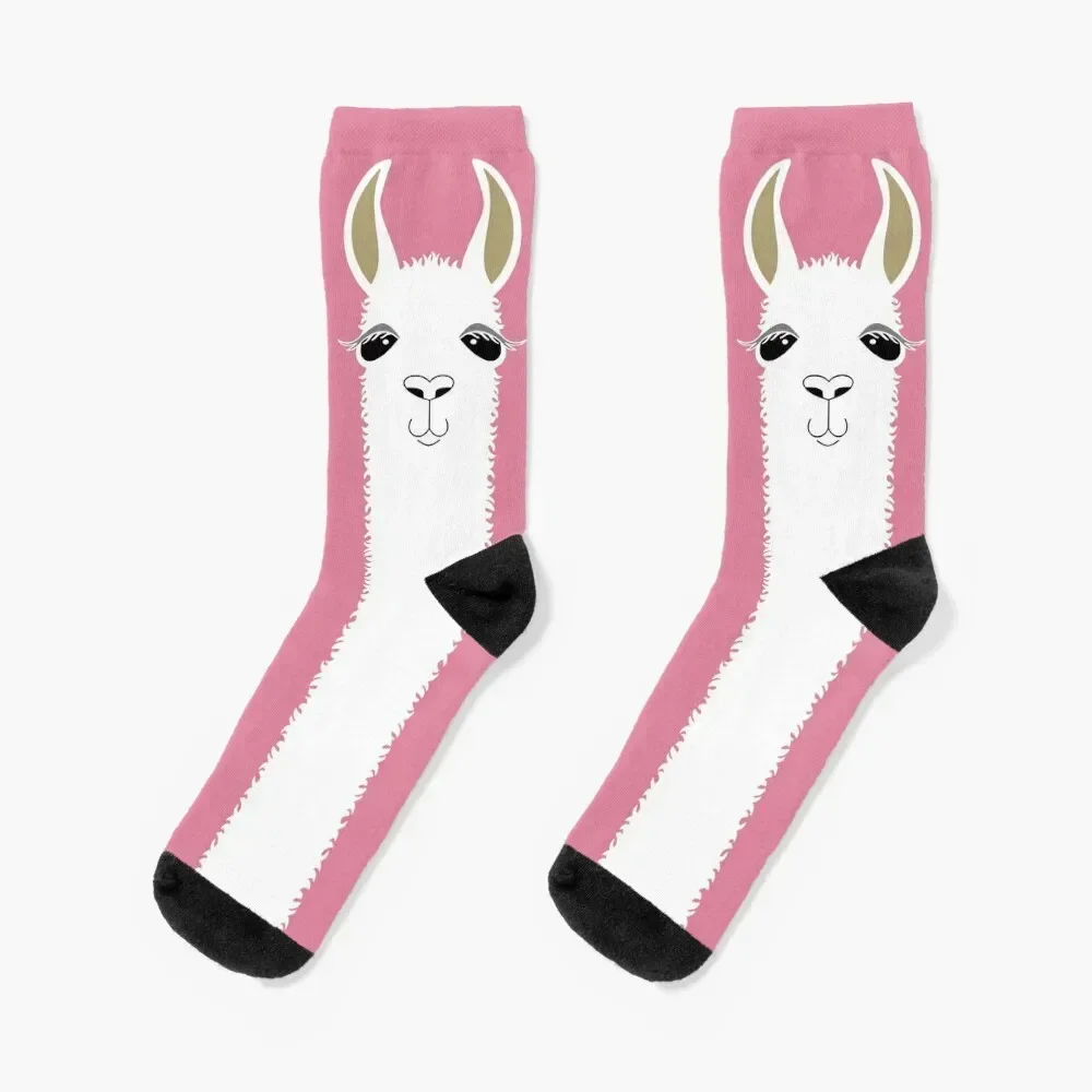 

LLAMA PORTRAIT #5 Socks Rugby christmass gift Socks Women Men's