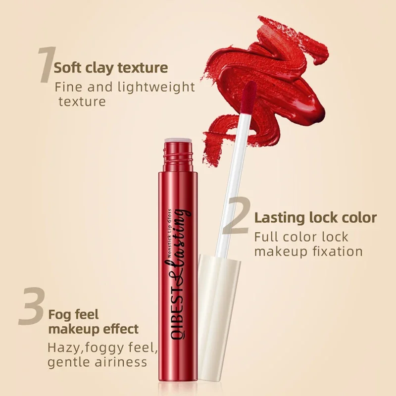 24 สี Matte Liquid ลิปสติก Waterproof Long Lasting Velvet Red Lip Gloss Tint แต่งหน้าเครื่องสําอางค์ลิปสติก Lipglosses