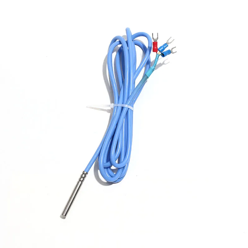 1PC PT100 B/A/AA Grade Temperature Sensor Thermal Resistance 0.5M-5M Silicone PTFE Tinned Shielded Wire Probe image 3
