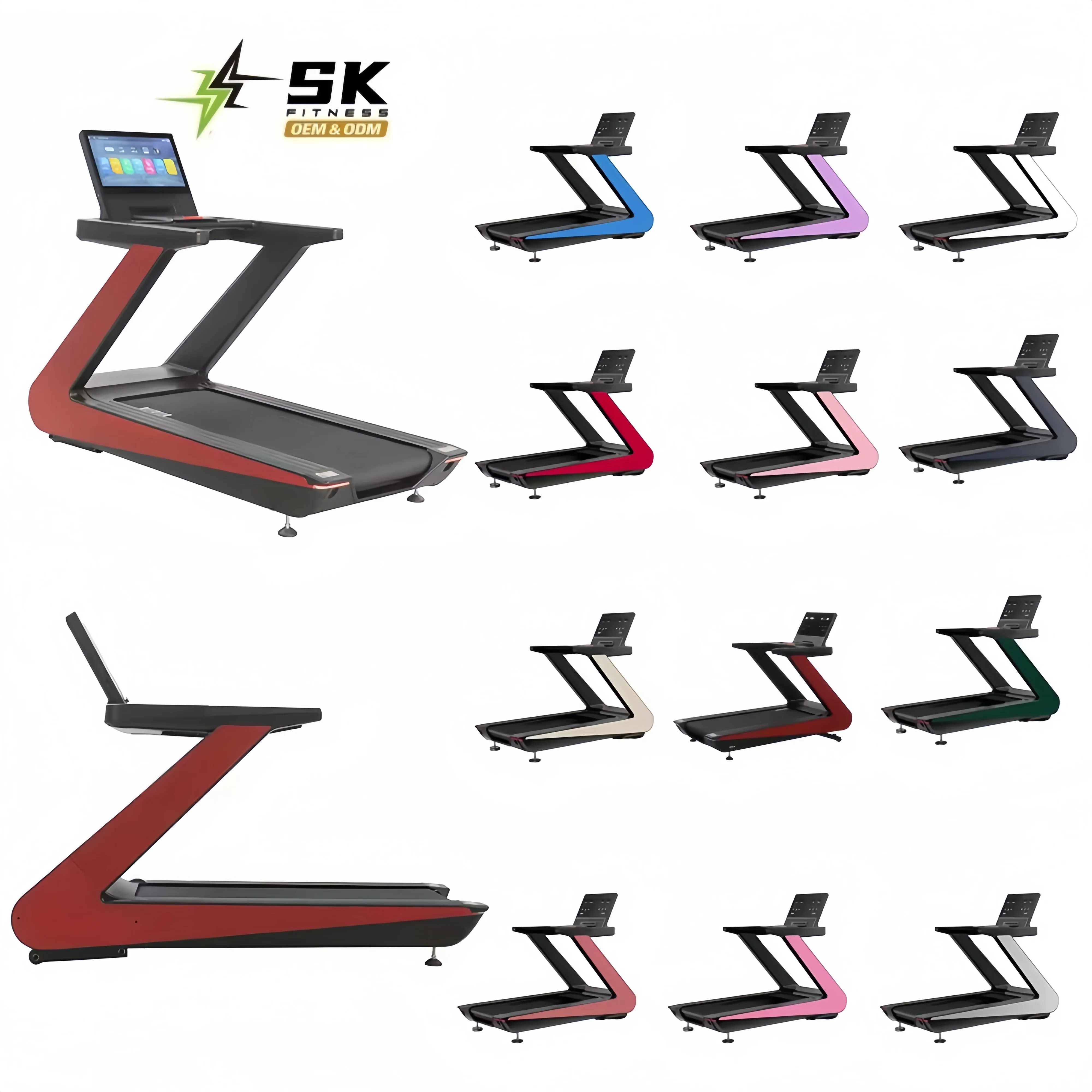 

FOR SK Fitness Cardio Training Treadmills for Running Electric Tredmill Foldable for with LED Screen Home & Gym Use