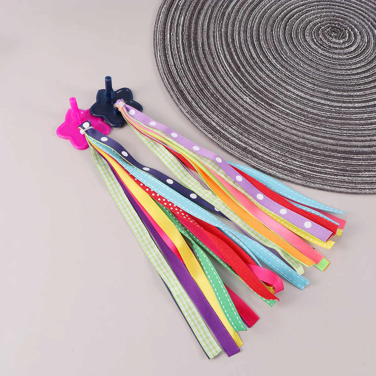 

Bike Handlebar Straight Driving Ribbon Tassels Kids Decors Girl Handlebar Streamers Accessories Durable Material Riding