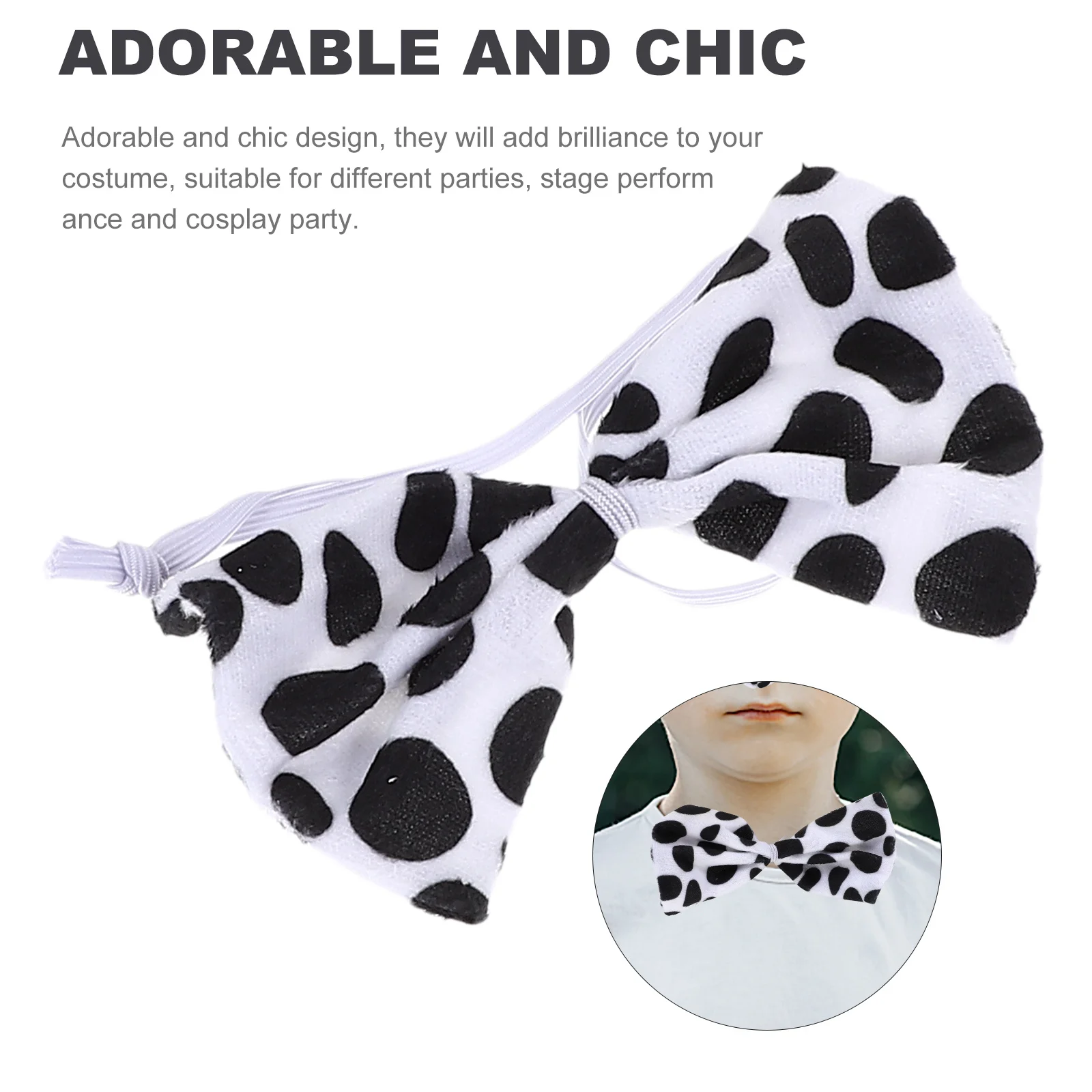 1세트 달마시안 강아지 귀 머리띠 꼬리 나비넥타이 가짜 코 동물 의상 어린이 파티 코스프레 액세서리 동물 강아지 귀 머리띠
