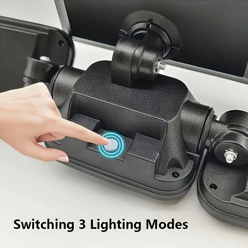 74 مصباحًا بمستشعرًا للطاقة الشمسية LED مع أجهزة استشعار للحركة، مصابيح حائط خارجية ذات 3 مستويات، مناسبة للأبواب الأمامية