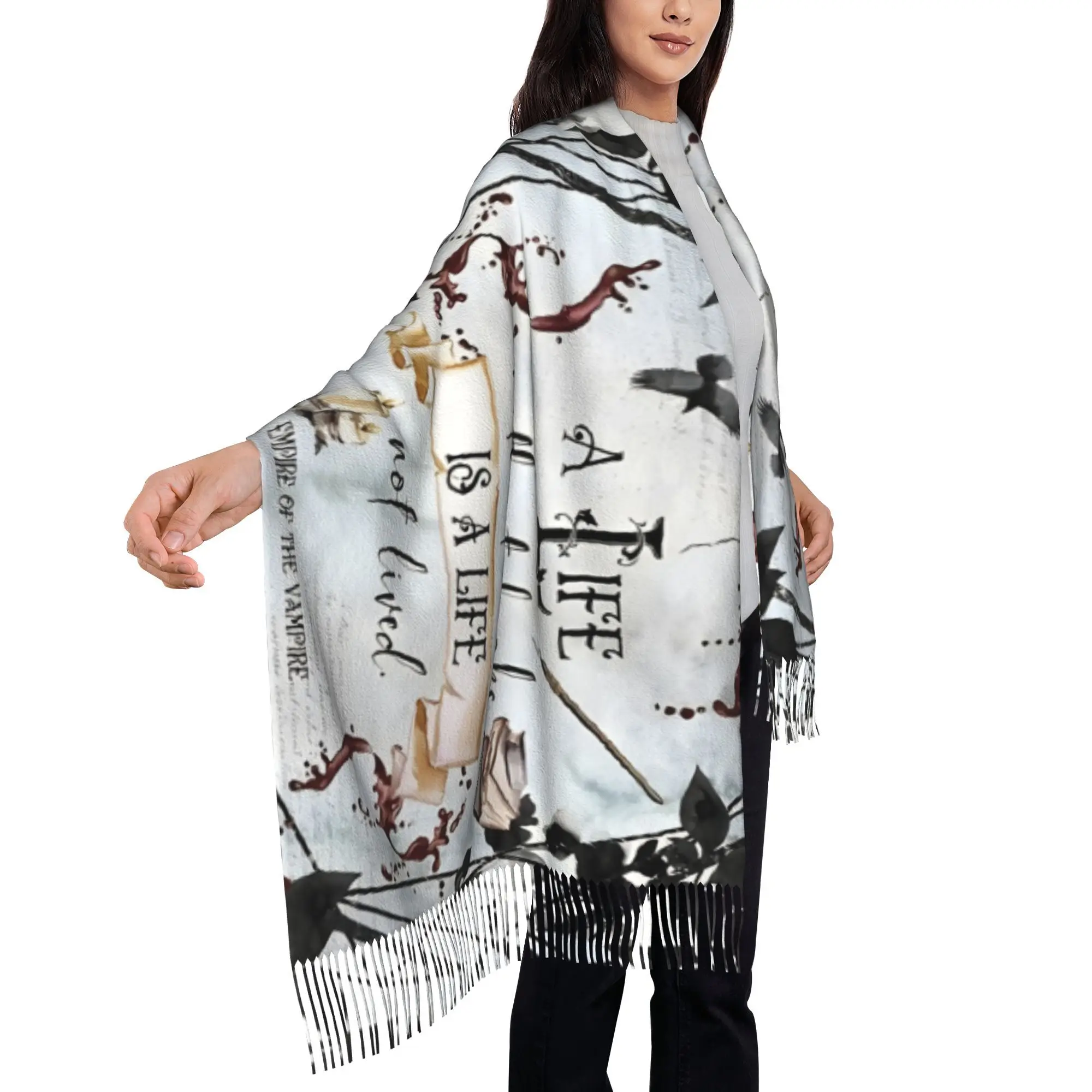 Life Empire of The Vampire Ladies Tassel Scarf Ladies Shawl