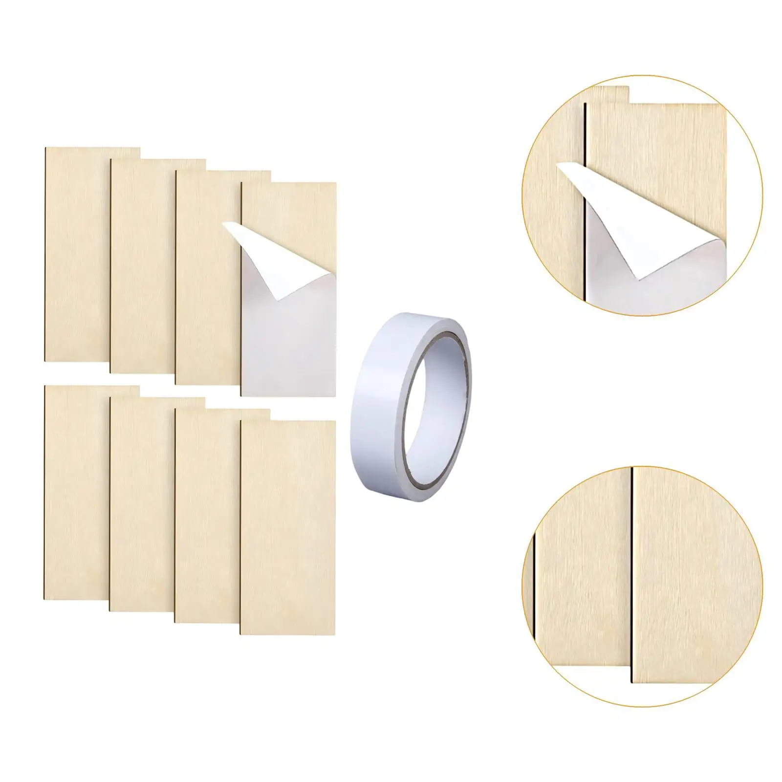 2-6pack Cabinet Door Blank Professional Gifts Repair Parts Hinge Repair Wooden