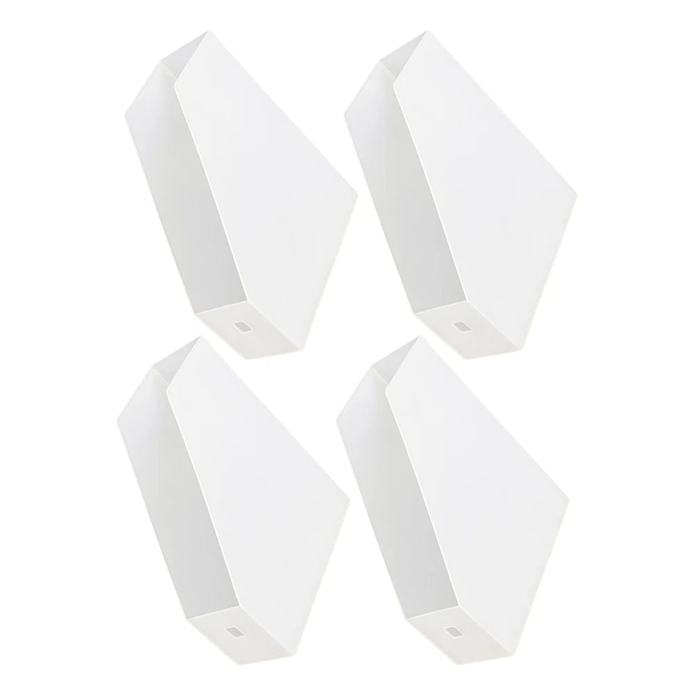 

4 Pcs Storage Box Plastic Desk ganizer Desktop Hanging ganizer Spacesaving Design Magazine Rack Document Holder Folder