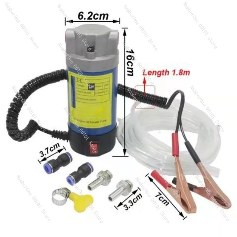 12V Electric Oil Extractor Pump Portable Gear Transmission Fluid Transfer for Car Engine Sump