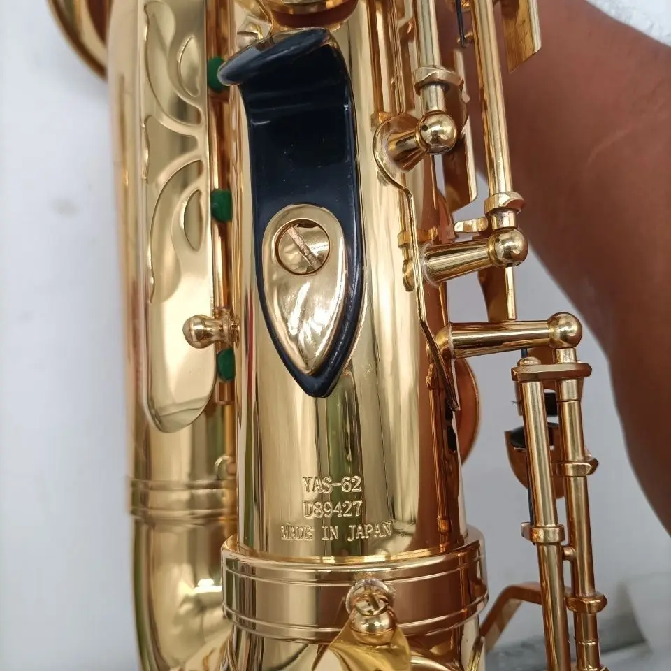 Professional Alto saxophone original 62 one to one structure model brass gold-plated shell button alto sax musical instrument