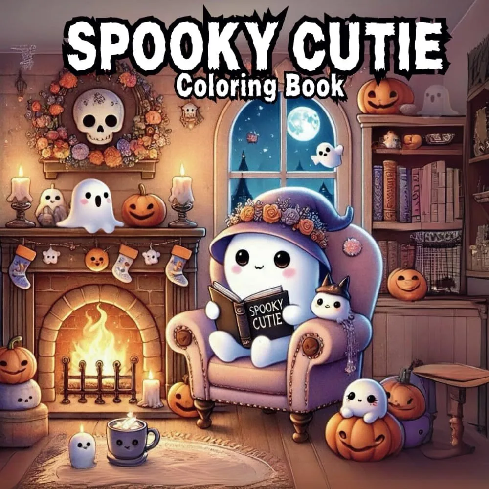 Creative Coloring Book Spooky Cutie Graffiti Painting Book Featuring Adorable Creepy Creatures Montessori Drawing Toys Gift