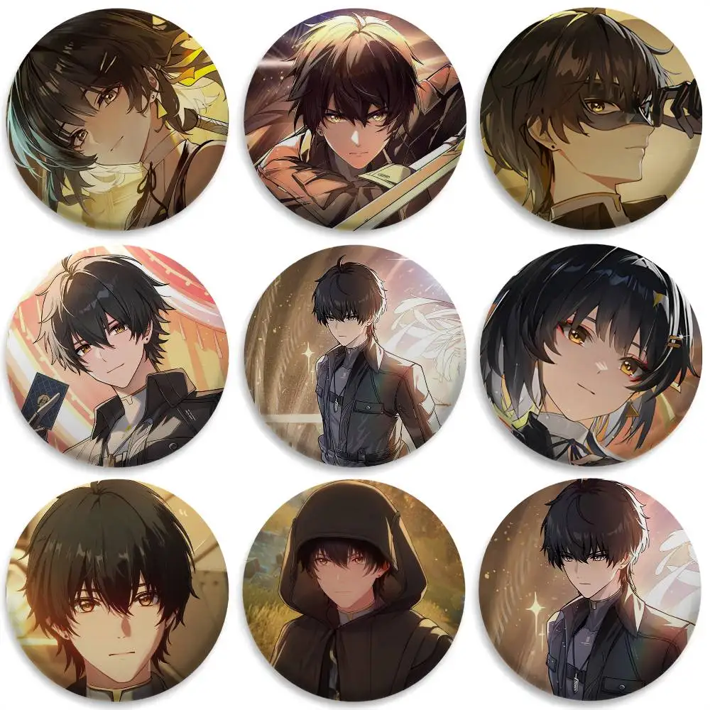 

Rover Wuthering Waves Badges Round Exquisite Badge Brooches Creative Pins For Clothes Hat Backpack Gift Accessories