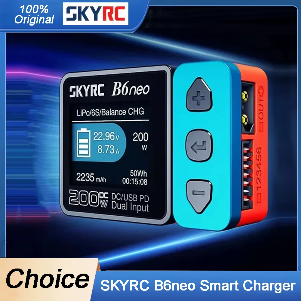

SKYRC B6neo Smart Charger - LiPo Battery Balance Charger Discharger DC200W PD80W Быстрая зарядка для радиоуправляемого автомобиля Дрон Самолет Лодка Qu