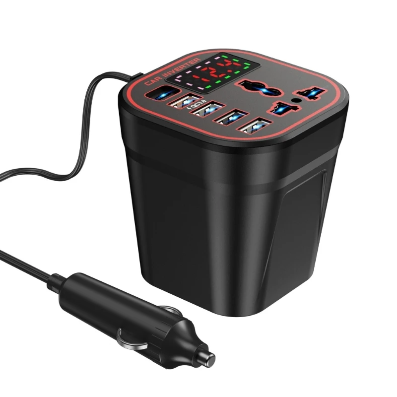 Y4UA Efficient 200W Converter Inverter For Vehicle Camping Road Trips And Emergencies
