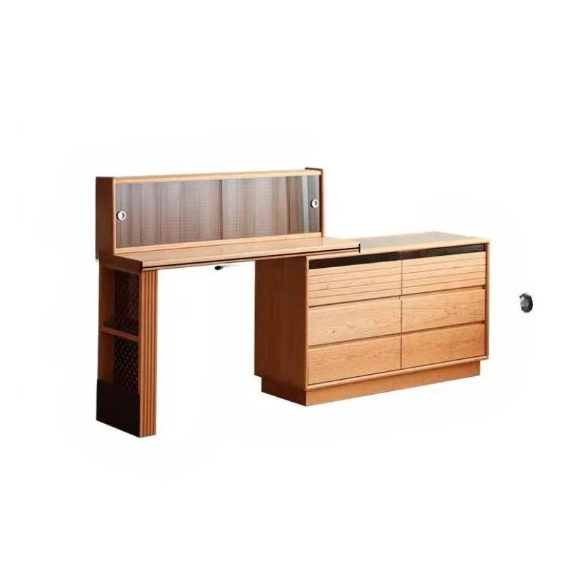 

Nordic, cherry wood solid wood chest small apartment, dressing