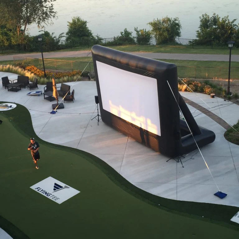 2026Outdoor Use Hot Selling Instant Tv Projector Movie Screen Inflatable Cinema Screenpromote sales