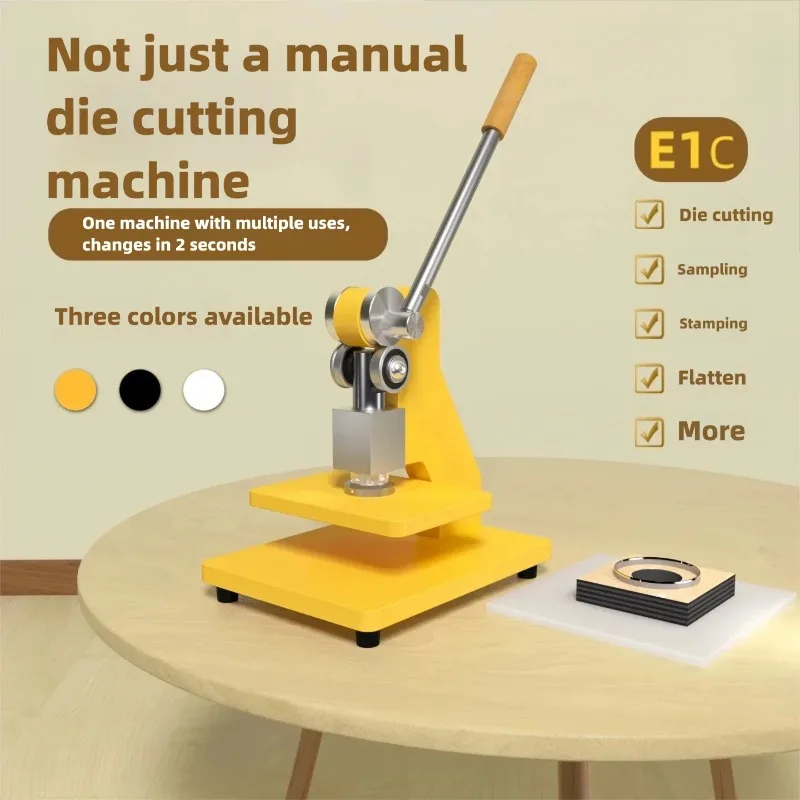E1C E1Y Manual Die Cutting Machine Small Press Punch Press Forming Machine for Hole Punching Flattening