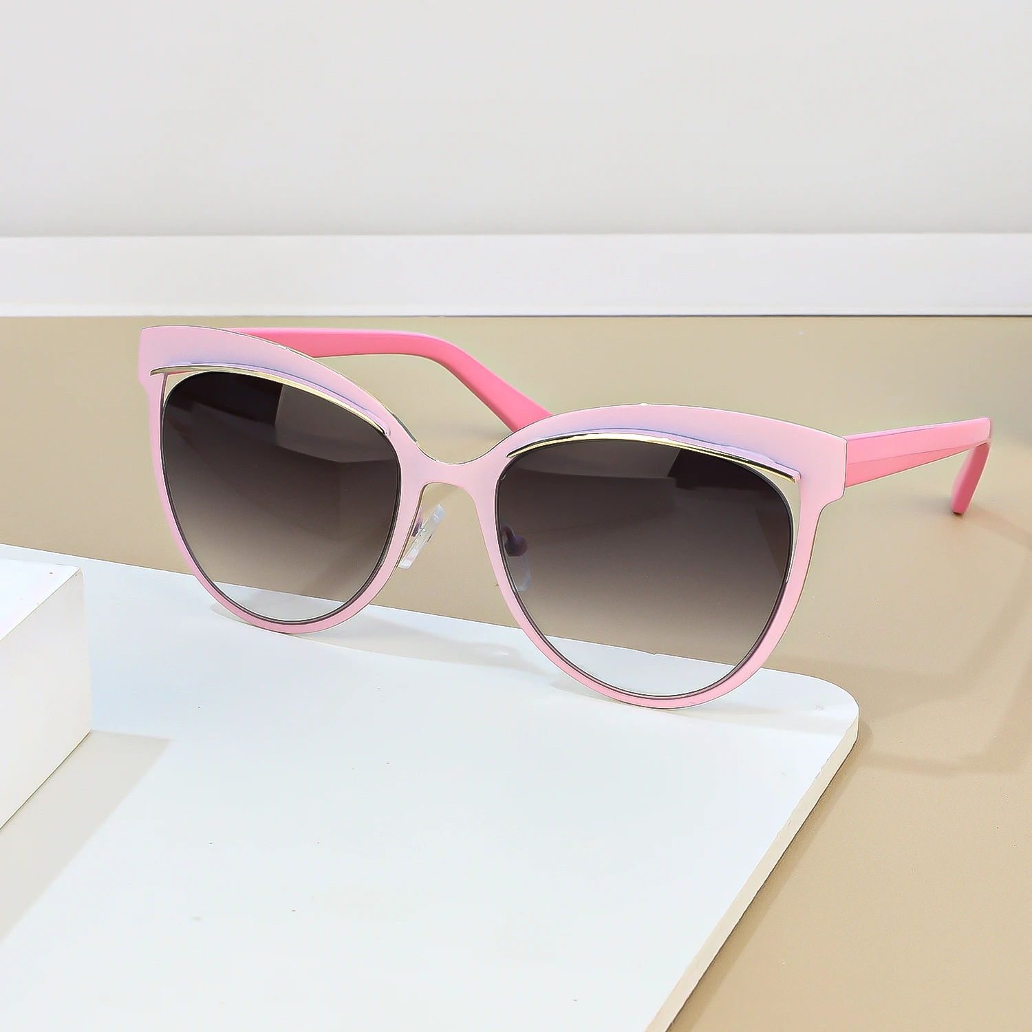 2026 neue Mode Cat Eye Sonnenbrille Frauen Übergroßen Schwarz Rahmen UV400 Schutz Trendy Sonnenbrille für Sommer – Detail 3