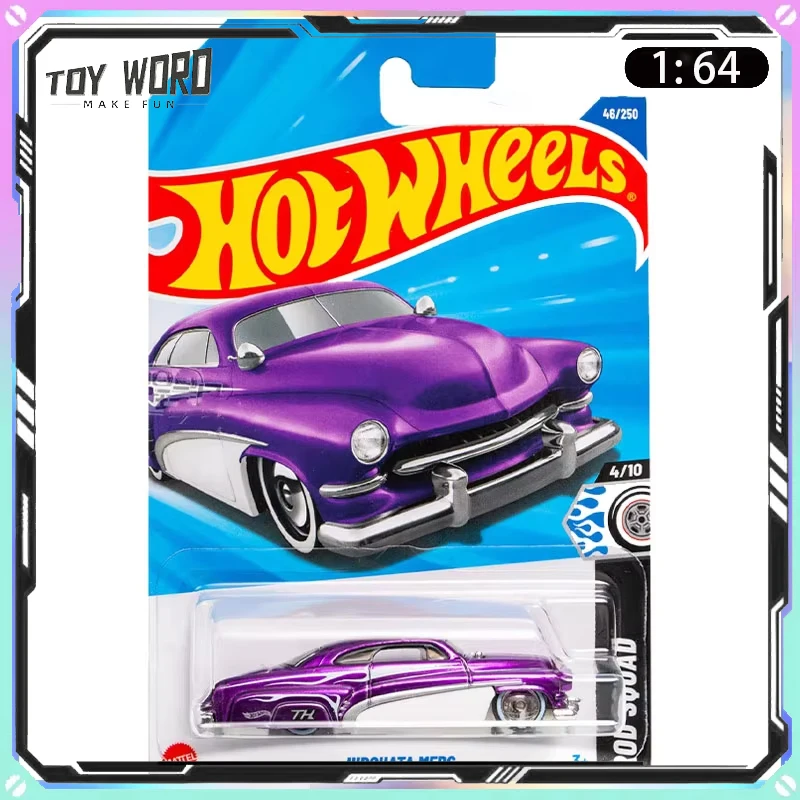 2025B Hot Wheels TH Diecast Car Model Super Treasure Hunt Hirohata Merc Limitied Collectible Model Room Ornament Boy Toy Gift
