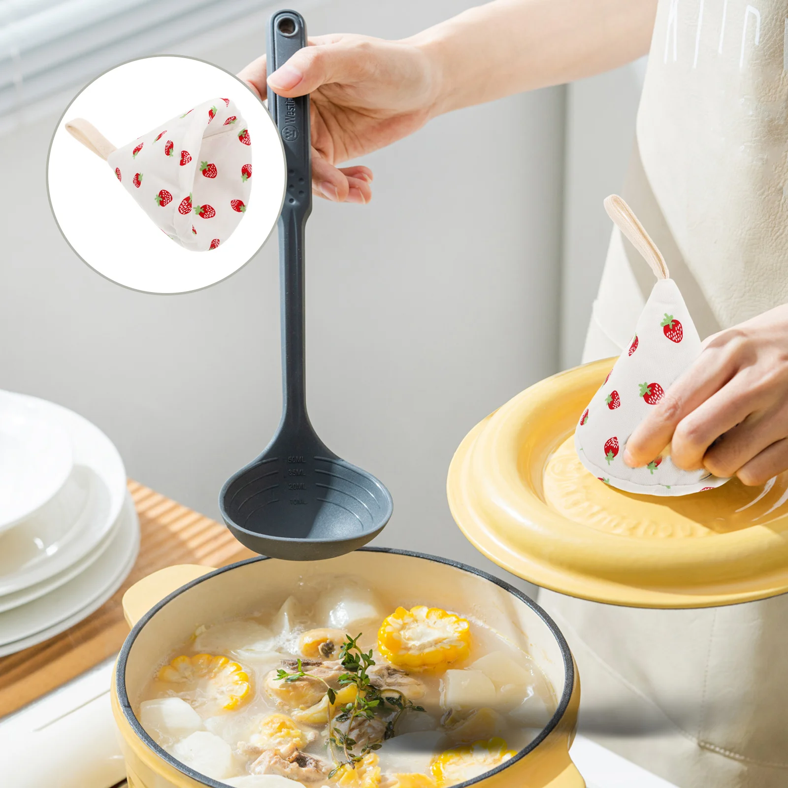 

Pan Handle Cover Anti-scald Lid Kitchen Supply Nonslip Pot Covers Sleeve Gloves