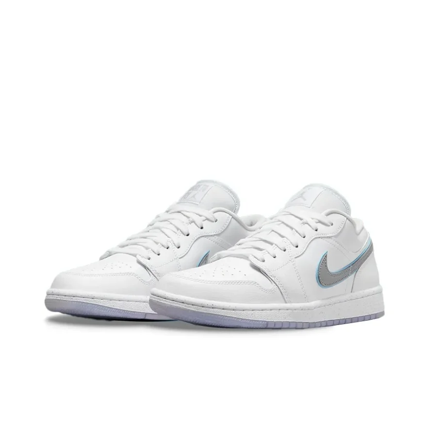 Jordan Air Jordan 1 baja moda clásica cómoda deportes low-top retro boardshets modelos para hombres y mujeres Blanco