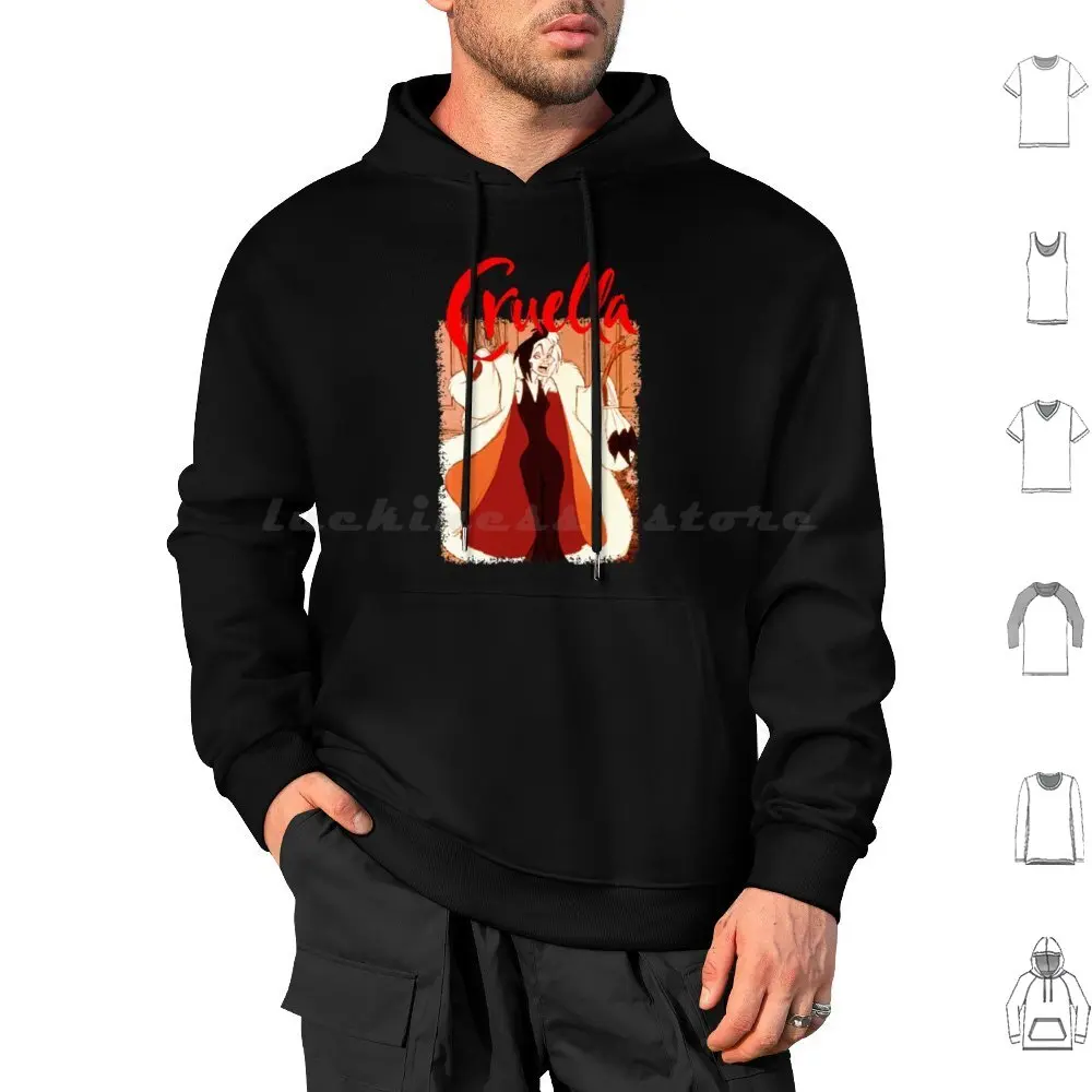 Cruella De Vil Hoodie cotton Long Sleeve Cruella De Vil Cruella Stone Stone Cruella Cruella Devil