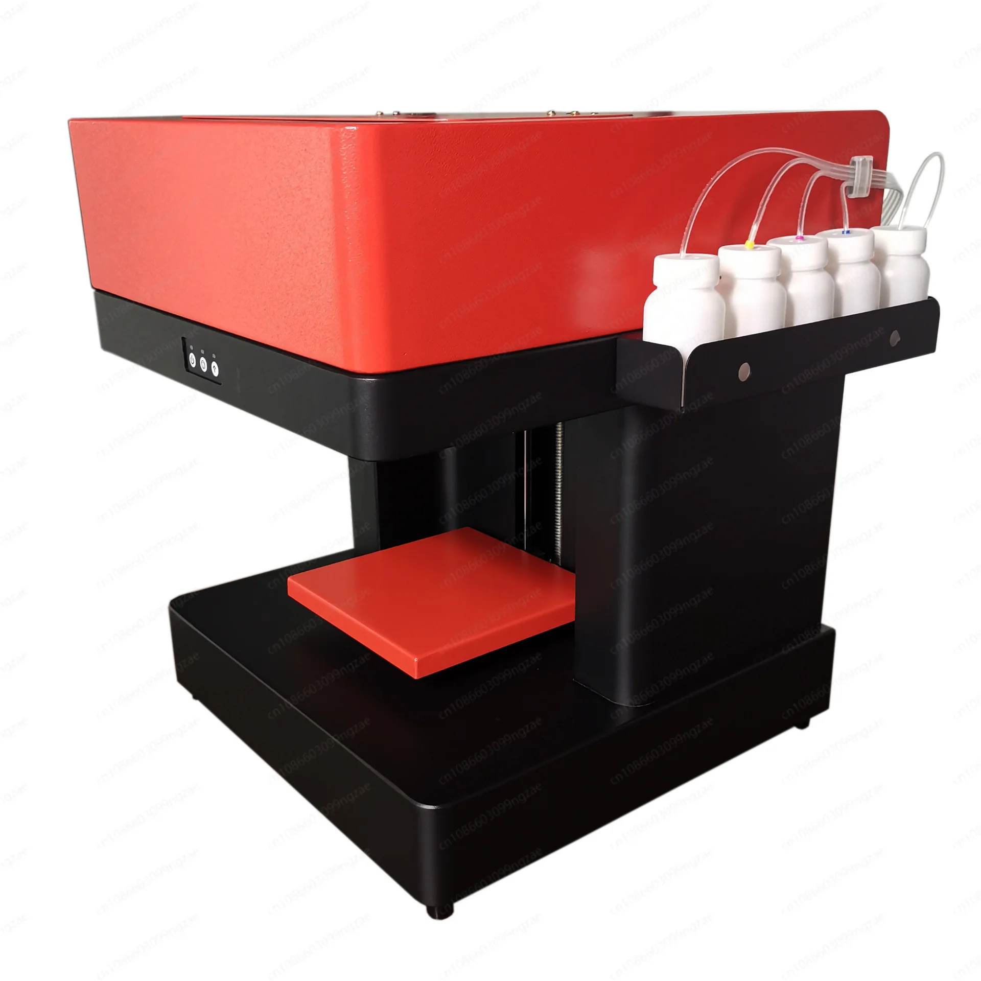 4 Cups Continuous Ink Coffee Foam Printer, Edible Ink Latte Art Machine Fit CUPSHOW Ink System for Bubble Tea Macaron