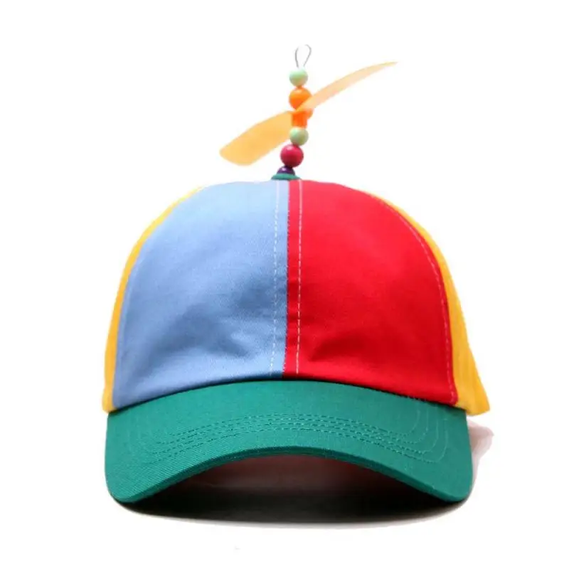 Gorra de béisbol con hélice de libélula de bambú para adultos y niños, sombrero de helicóptero, fiesta, Carnaval, divertido, al aire libre, alta