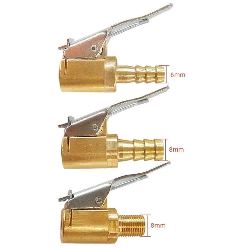 

Зажимной патрон для автомобильных шин, латунный клапан для накачки шин, 6 мм, 8 мм