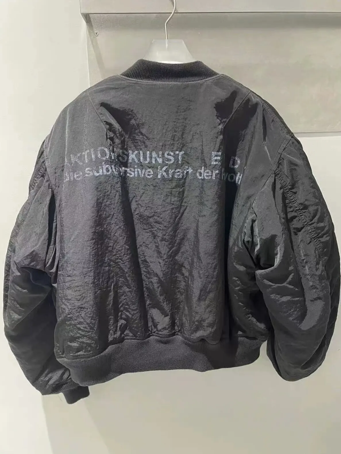 ER/D Poetry Patch Double-sided cotton jacket bomber heavy model