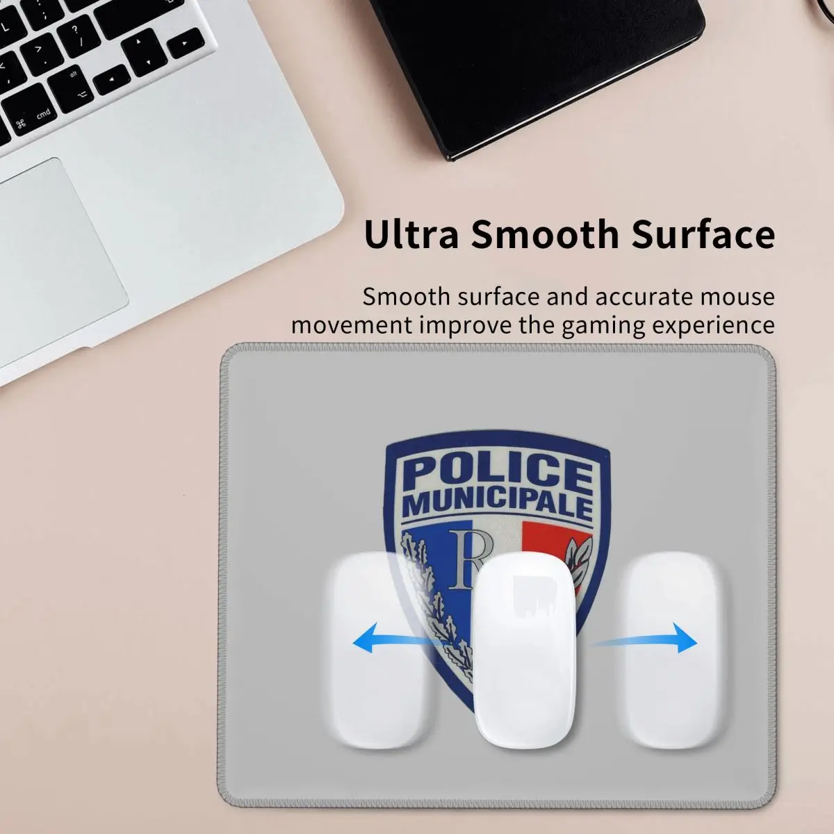 Multi-size Mouse Pad French Municipal Police Insignia Gamer PC Laptop Mats Keyboard Carpet Computer Gaming Accessories Desk Mat