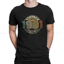 1981 TShirt Vintage Original Parts Classic T Shirt Homme Men Clothes Printing Trendy