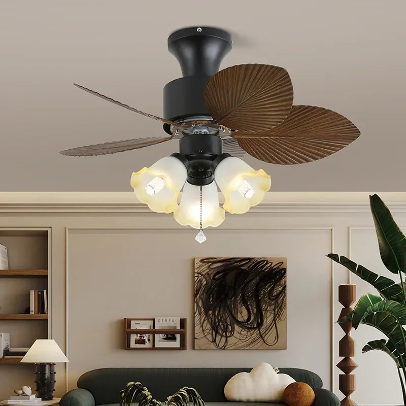 

DORIAN European Luxury Fan Light American Retro Living Room Restaurant Bedroom Study Villa Cafe LED Remote Electric Fan Light