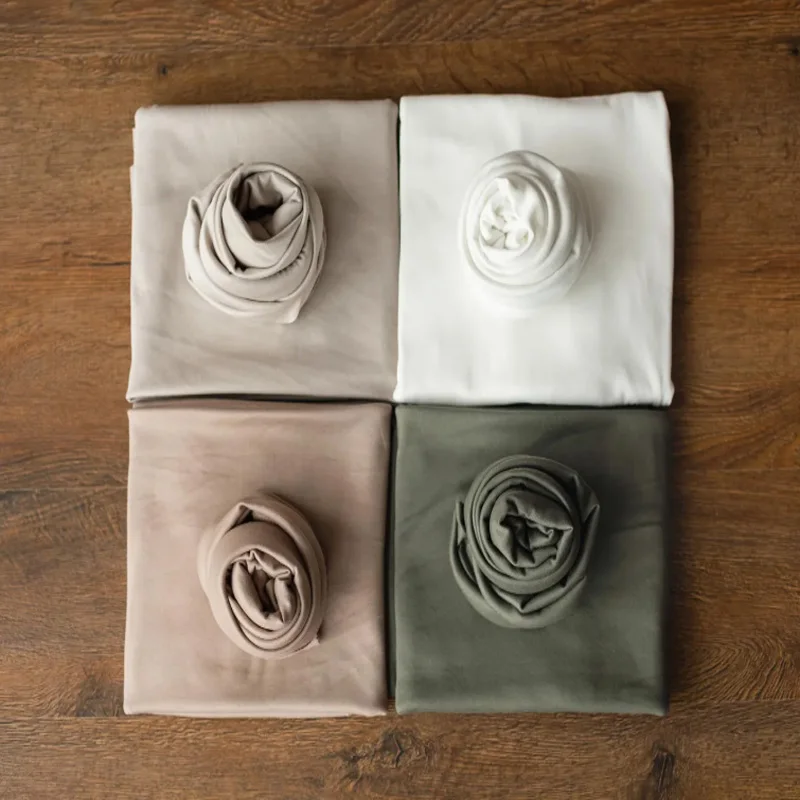 Light Angora Fabric Backdrop & Wrap, Newborn Posing Stretch Fabric for Beanbag with Baby Photoshoot 신생아 사진 액세서리 bebe