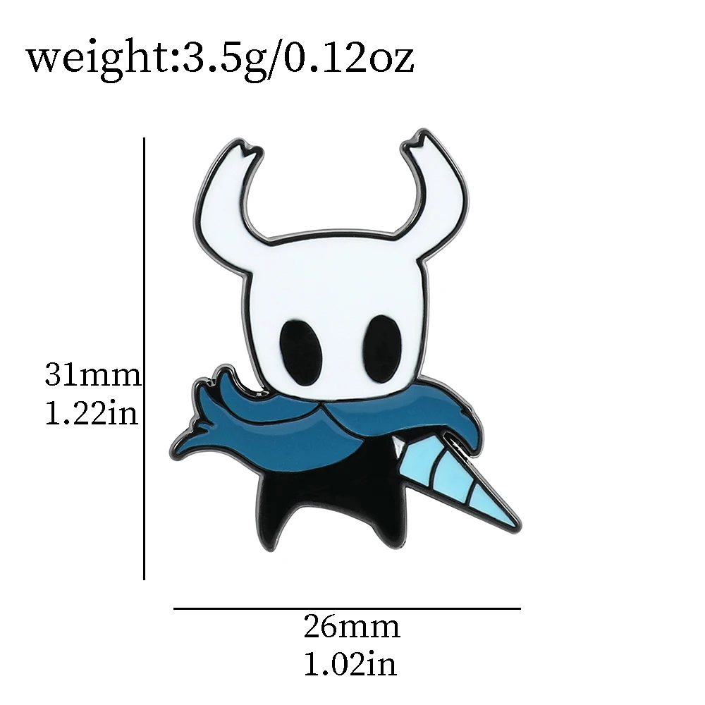 Game Hollow Knight Enamel Brooch for Backpack Pins Accessories Cartoon Metal Badge Lapel Pins for Fans Jewelry Gifts