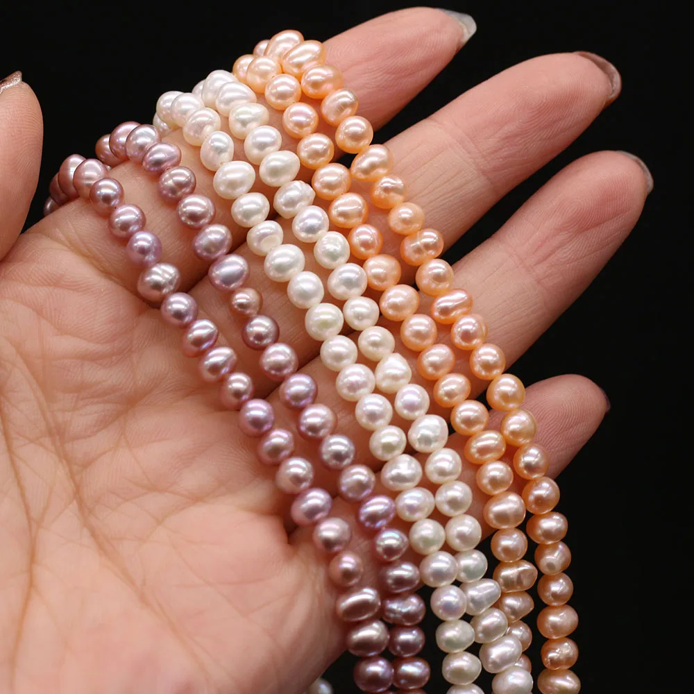 

Fine Natural Zhuji Freshwater Culture Pearl Beads Loose Smooth Pearl Bead for Jewelry Making Diy Necklace Bracelet Supply