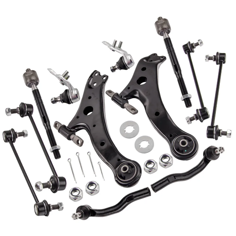 12 Pcs Front Lower Control Arm Tie Rods For Toyota Camry 2007 - 2011 USA Built Models Only 517603K001 517603K002 520-401