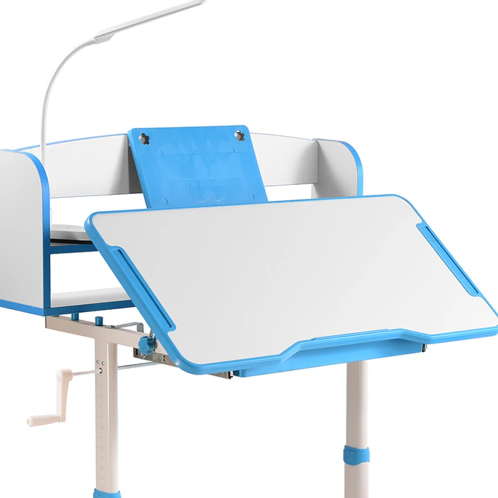 High-quality children's study table household solid wood desks and chairs set high table for primary school students