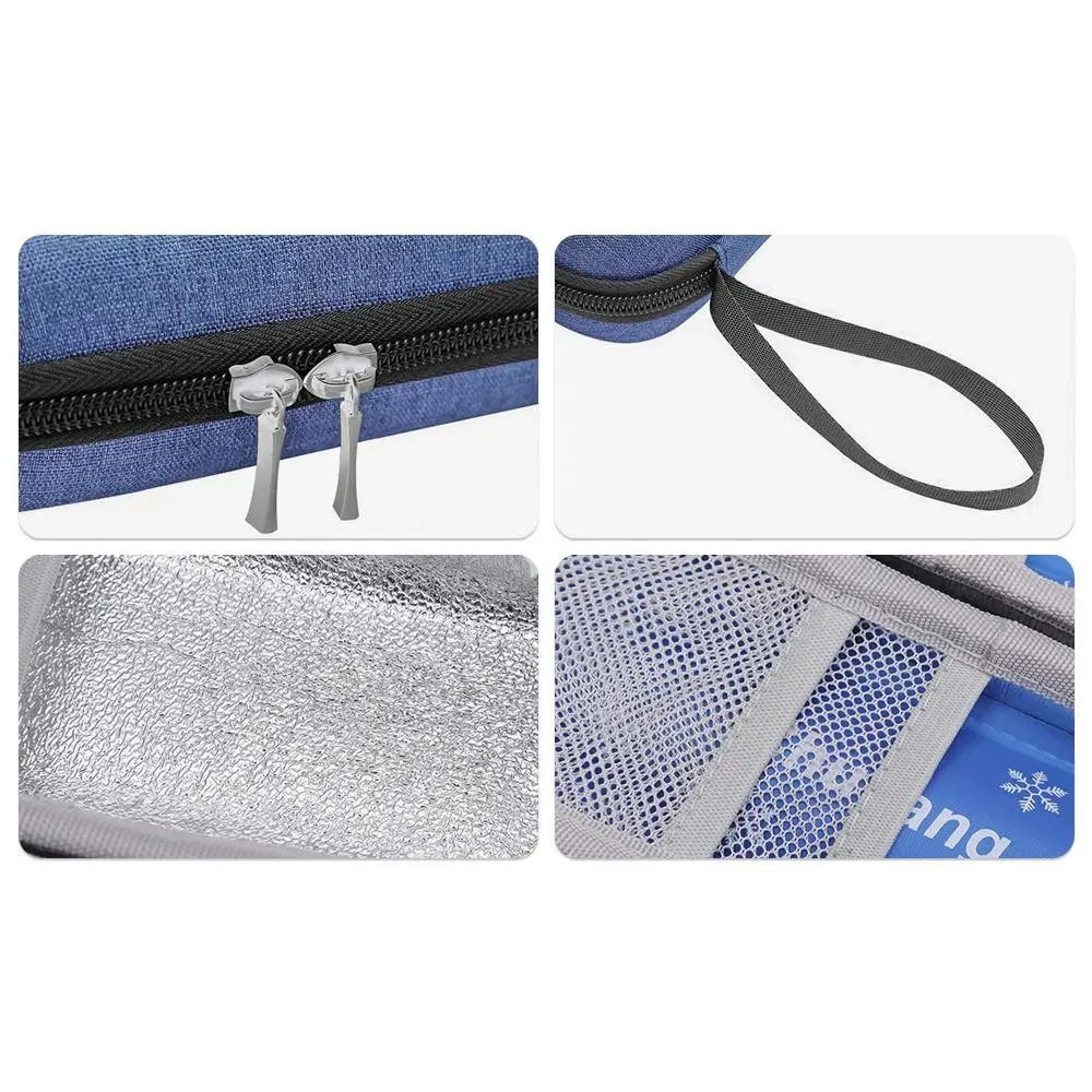 1Pcs Durable Diabetic Pocket Insulin Cooling Bag without Gel Thermal Insulated Medicla Cooler Waterproof Oxford Travel Case