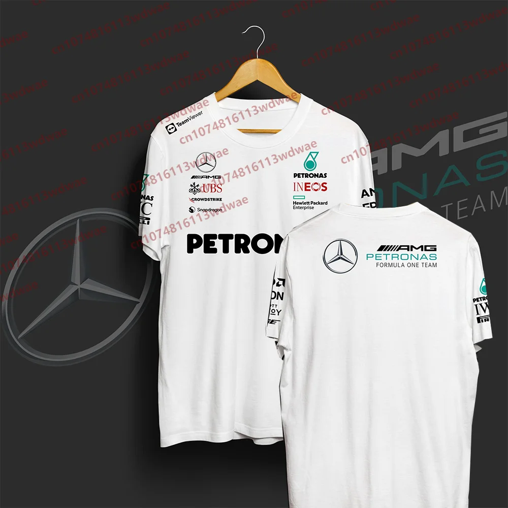 Camiseta del equipo de Fórmula Uno.Mercedes-AMG.Formula 1 traje de carreras 2025 nueva llegada Racer camiseta Unisex camisetas de manga corta para niños