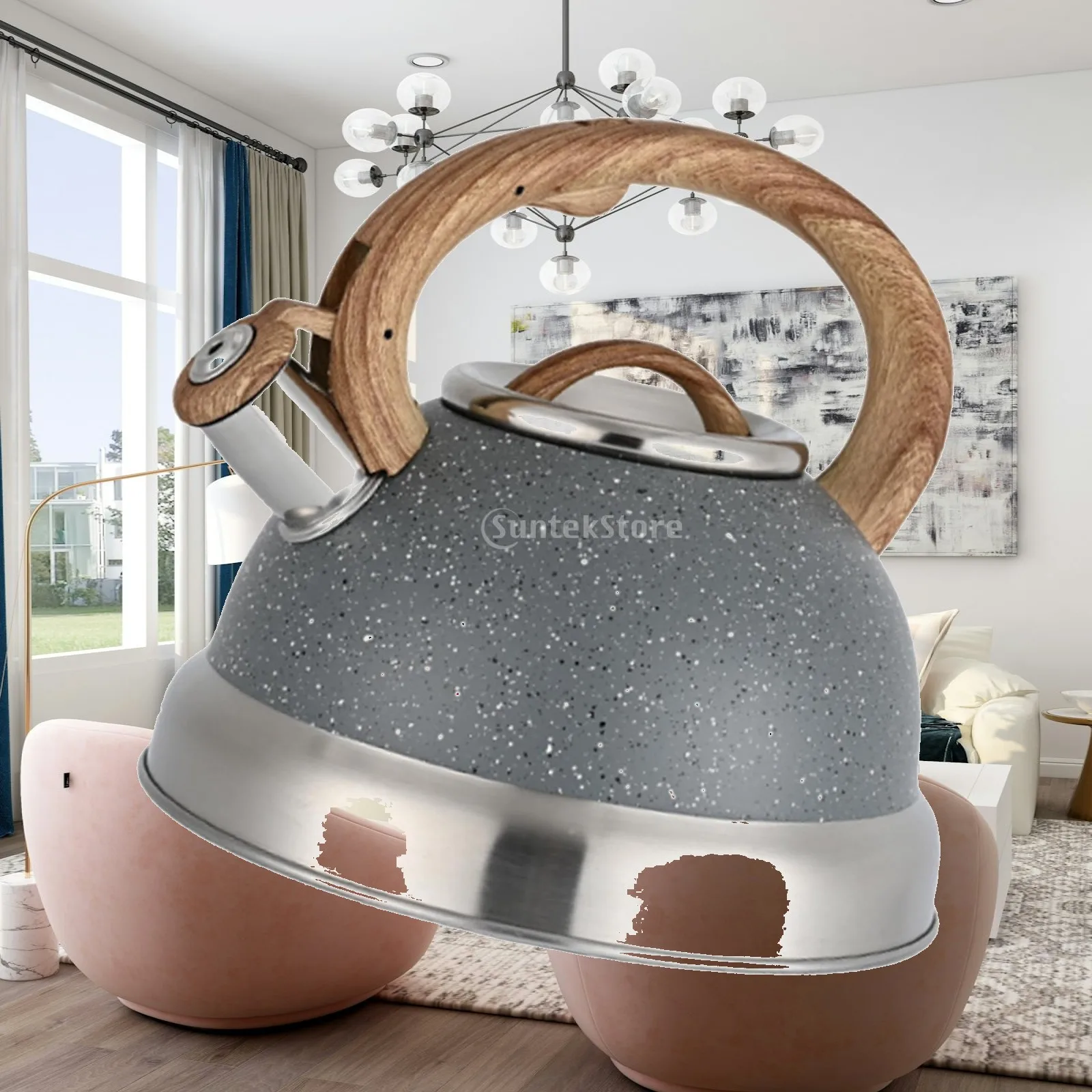 Loud Whistle Kettle Houseware Cooker Coffee Kettle for Picnic Indoor Hiking