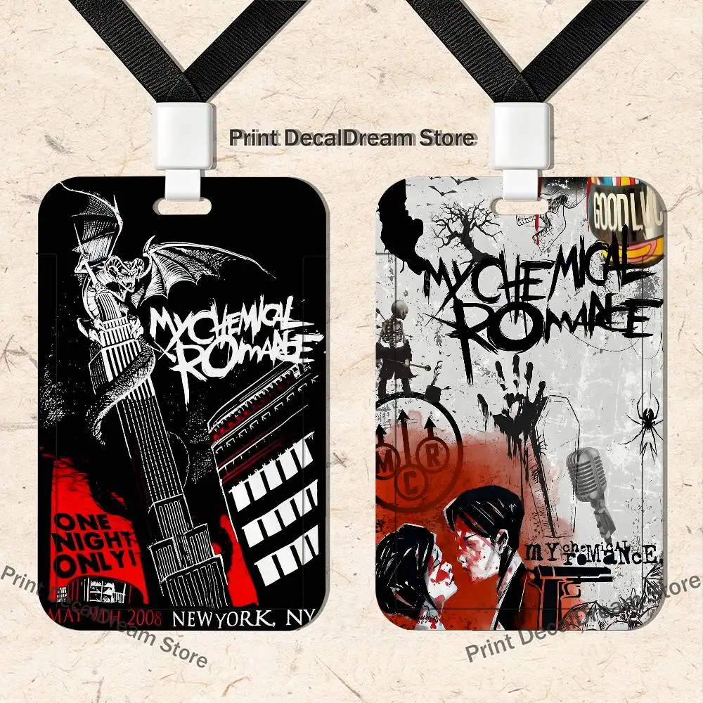 My C-Chemical R-Romance Art Card Holder Lanyard Camera Neck Strap Credit Card Case ID Badge Credentials Protection