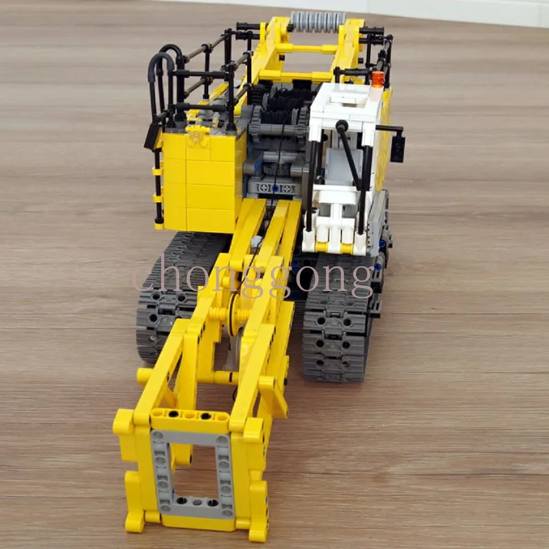 Nieuwe Dragline Graafmachine Gebouwd In Schaal 1:21 Bouwstenen Kraan MOC-17193 Diy Educatief Speelgoed Voor Kinderen Kerstcadeau