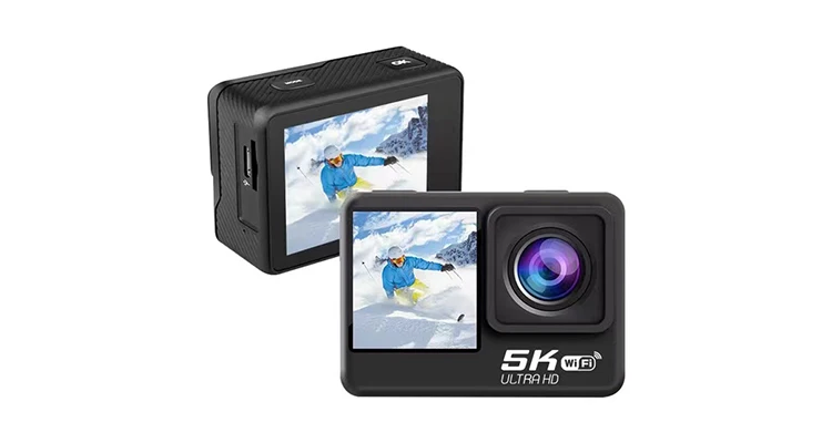 30m Waterproof with case 5K Dual Screen Six-axis EIS Touch Screen Remote Control WIFI SPRITE GROUP Sports Diving Action Camera