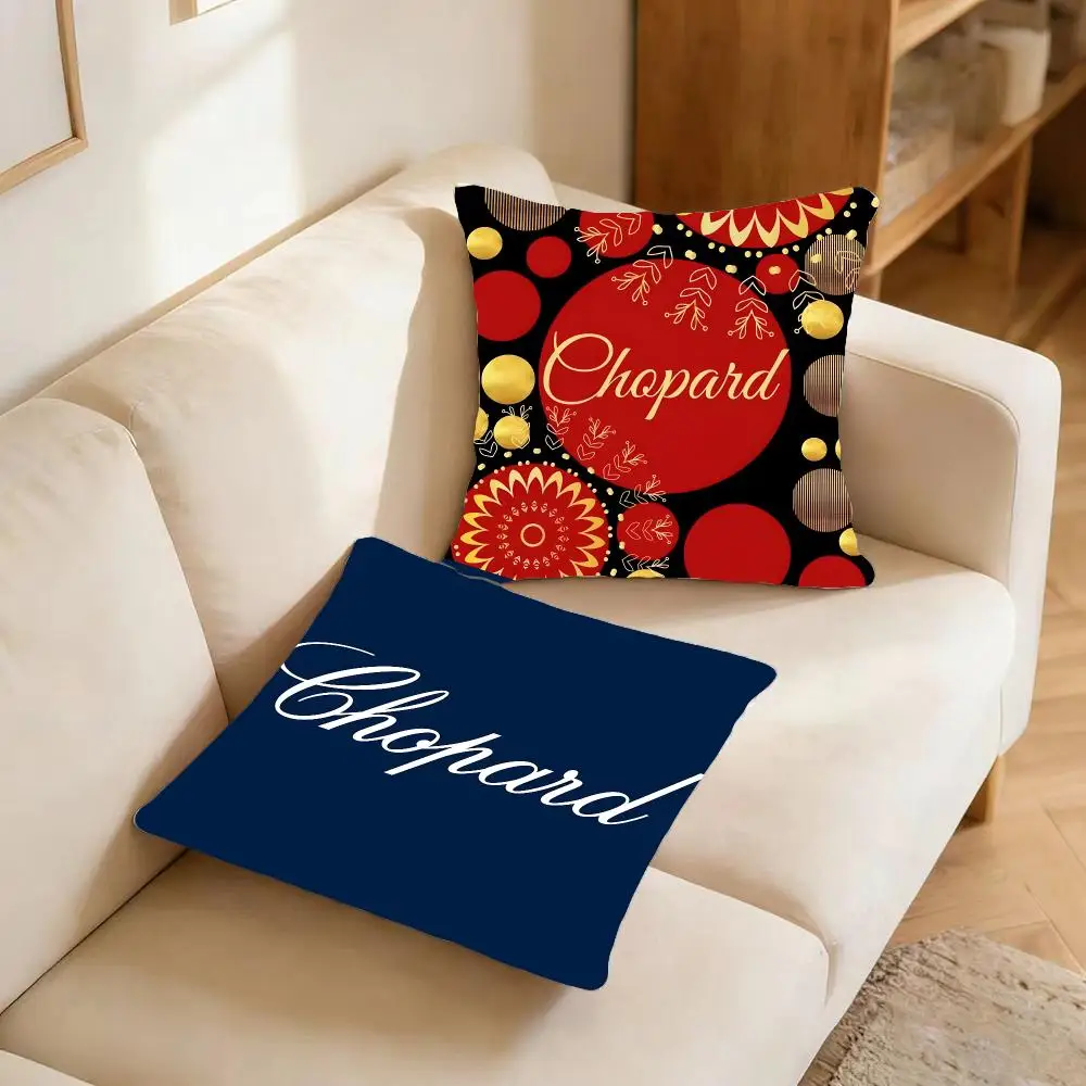 luxury jewelry C-Chopard Cushion Cover College student bedding Industrial Hotel Cafe Fluffy velvet